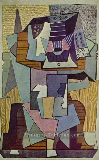 Nature morte sur un gueridon La table 1919 cubiste Pablo Picasso Peintures à l'huile